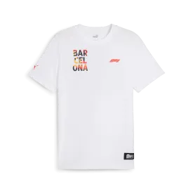 Formula 1 Tech Men's Limited Edition Barcelona GP T-Shirt - White