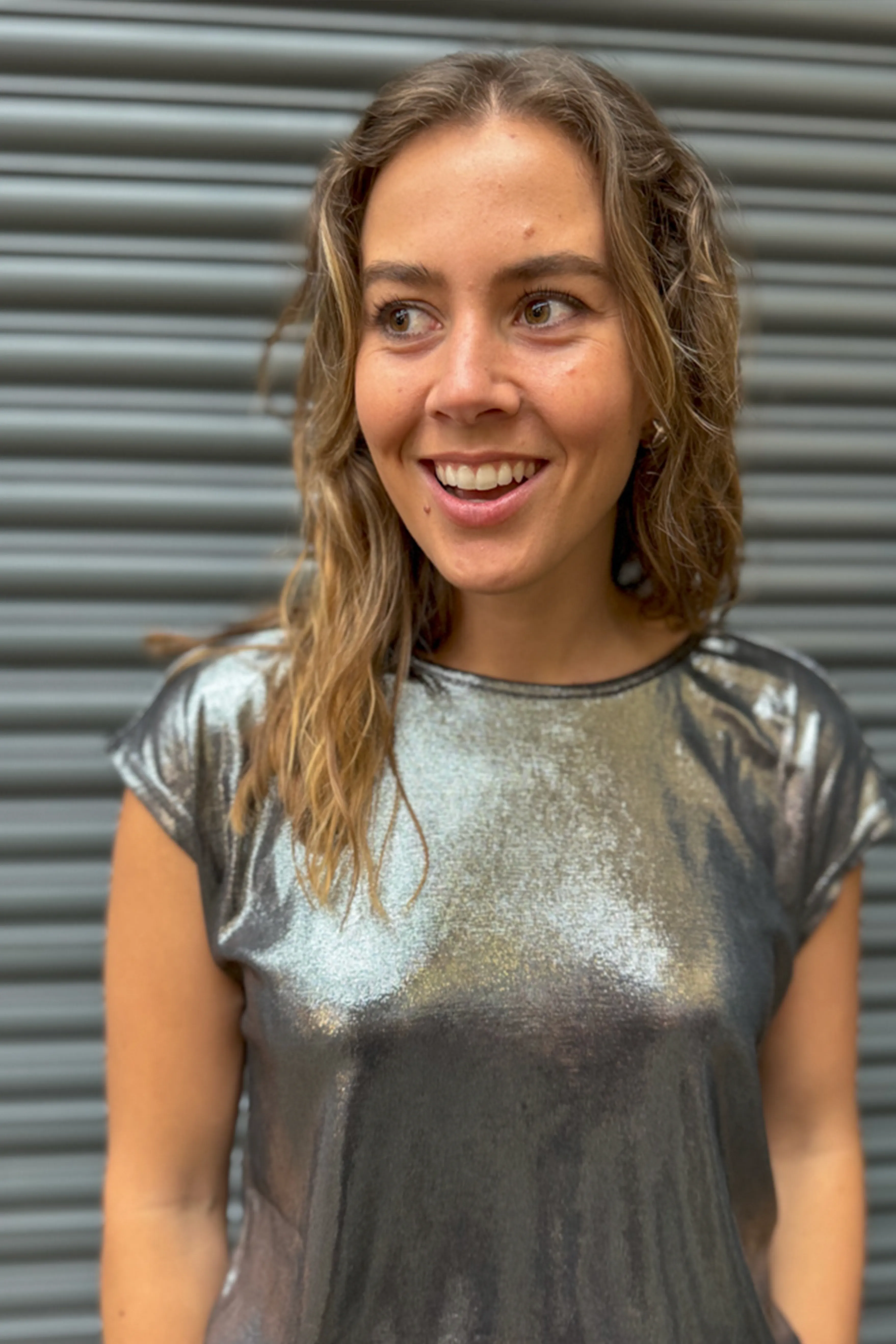 Fransa Franny Gun Metal Tee