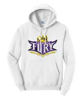 Fury Flame Logo White Hoodie