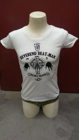Girl T-Shirt - Revernd Beat-Man - Hand - White