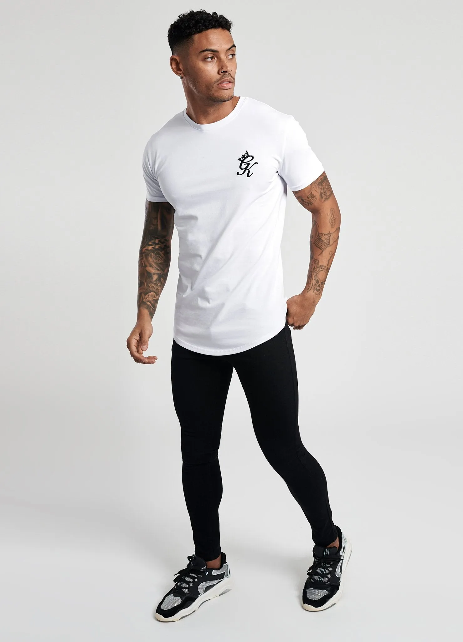 GK Basis Longline T-Shirt - White