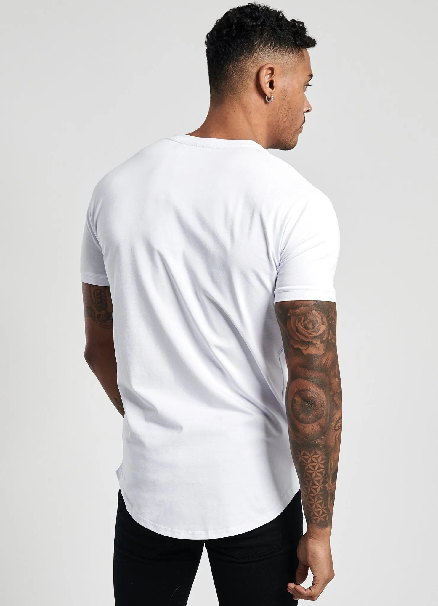 GK Basis Longline T-Shirt - White