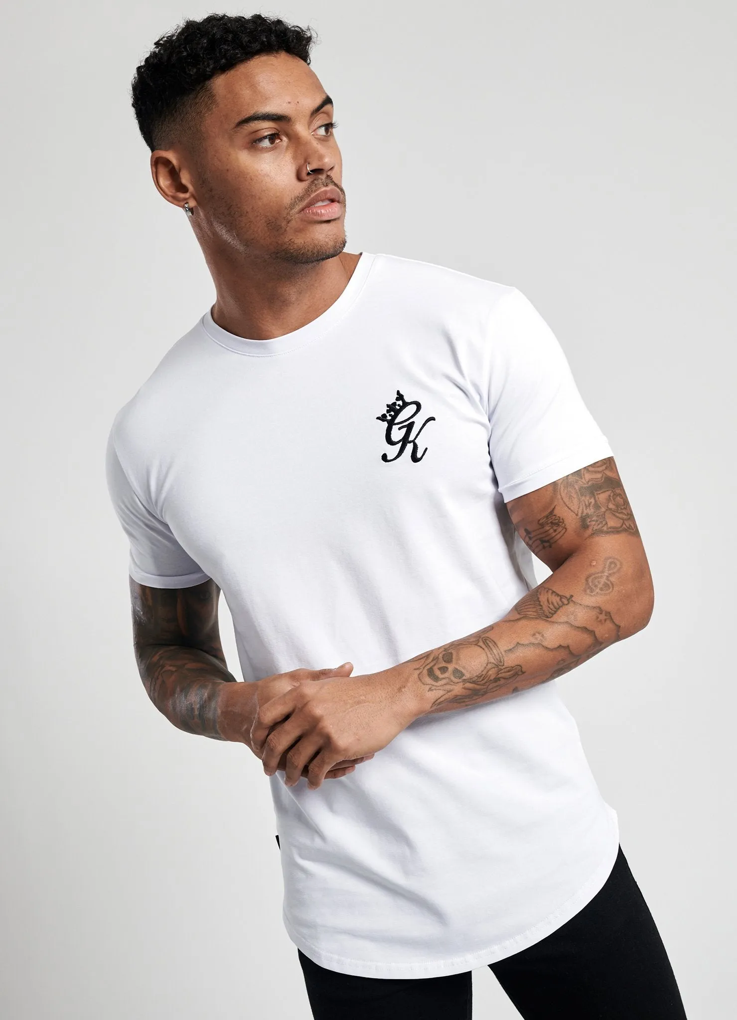 GK Basis Longline T-Shirt - White