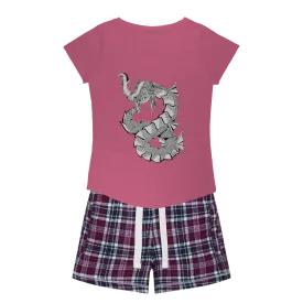 Gydraxis Women's Sleepy Tee and Flannel Short