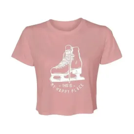 Happy Place Women’s Flowy Cropped Tee