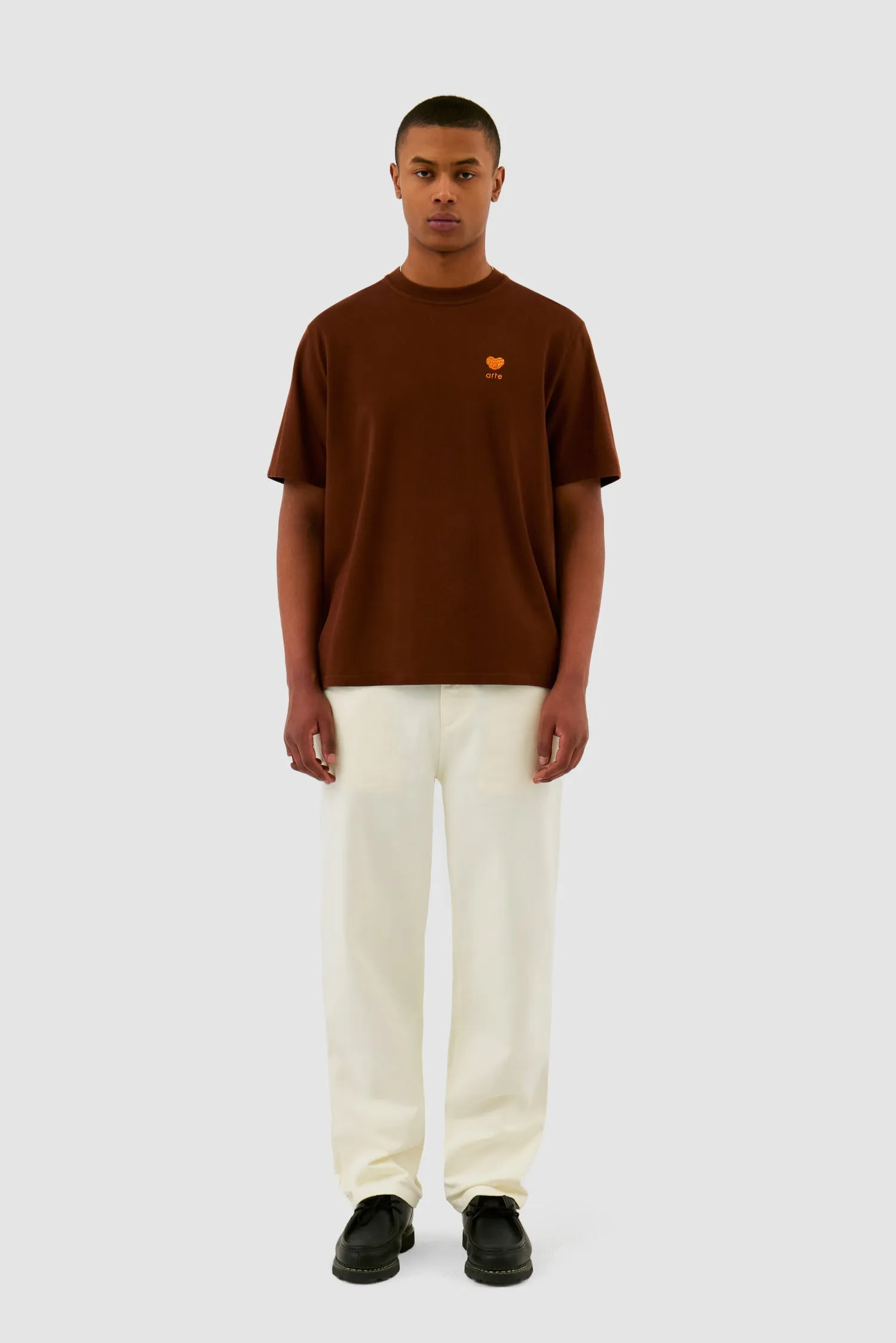 Heart Logo T-shirt - Brown