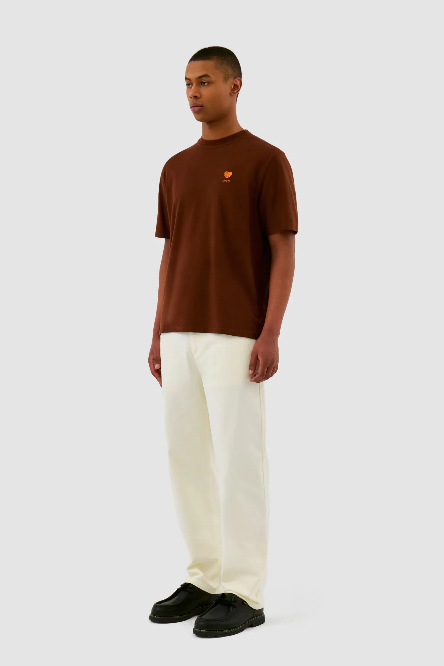 Heart Logo T-shirt - Brown