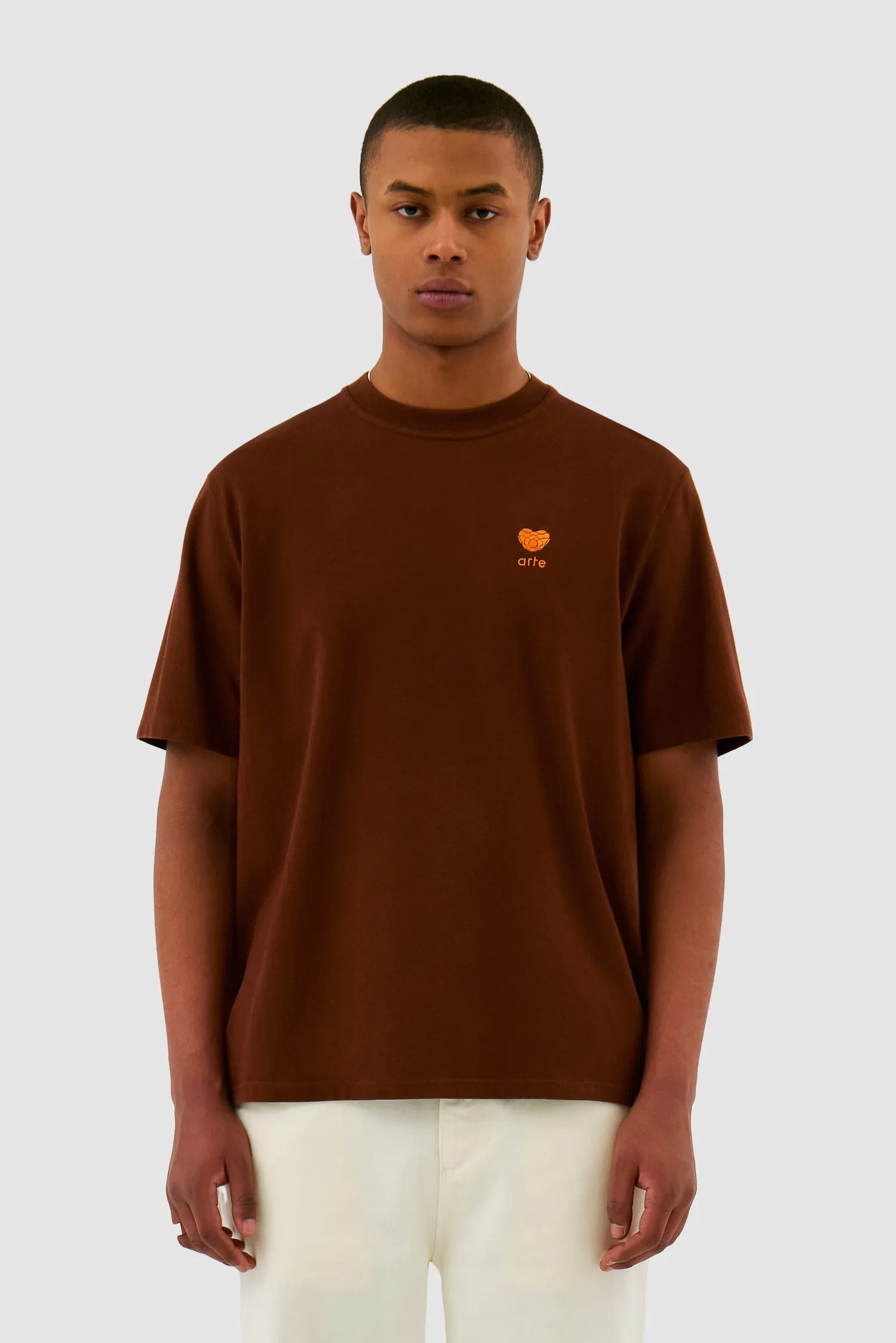 Heart Logo T-shirt - Brown