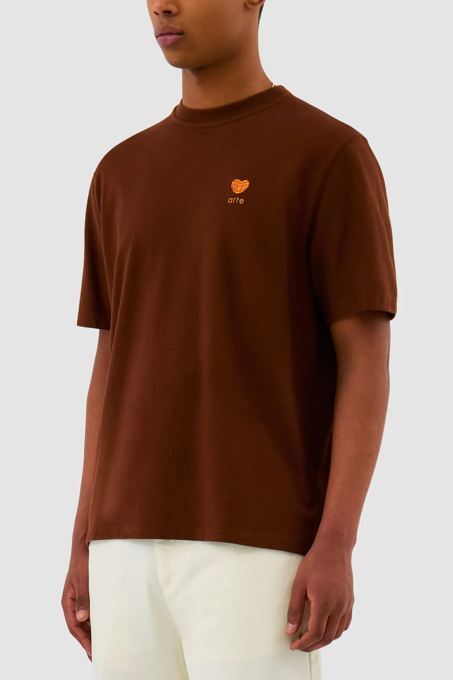 Heart Logo T-shirt - Brown