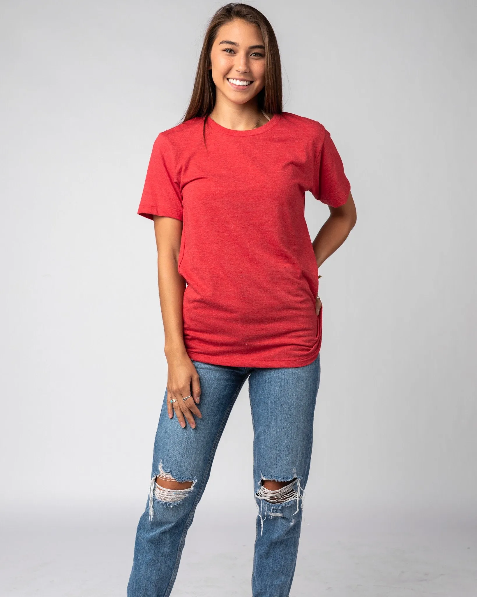 Heather Red Unisex Essential T-Shirt