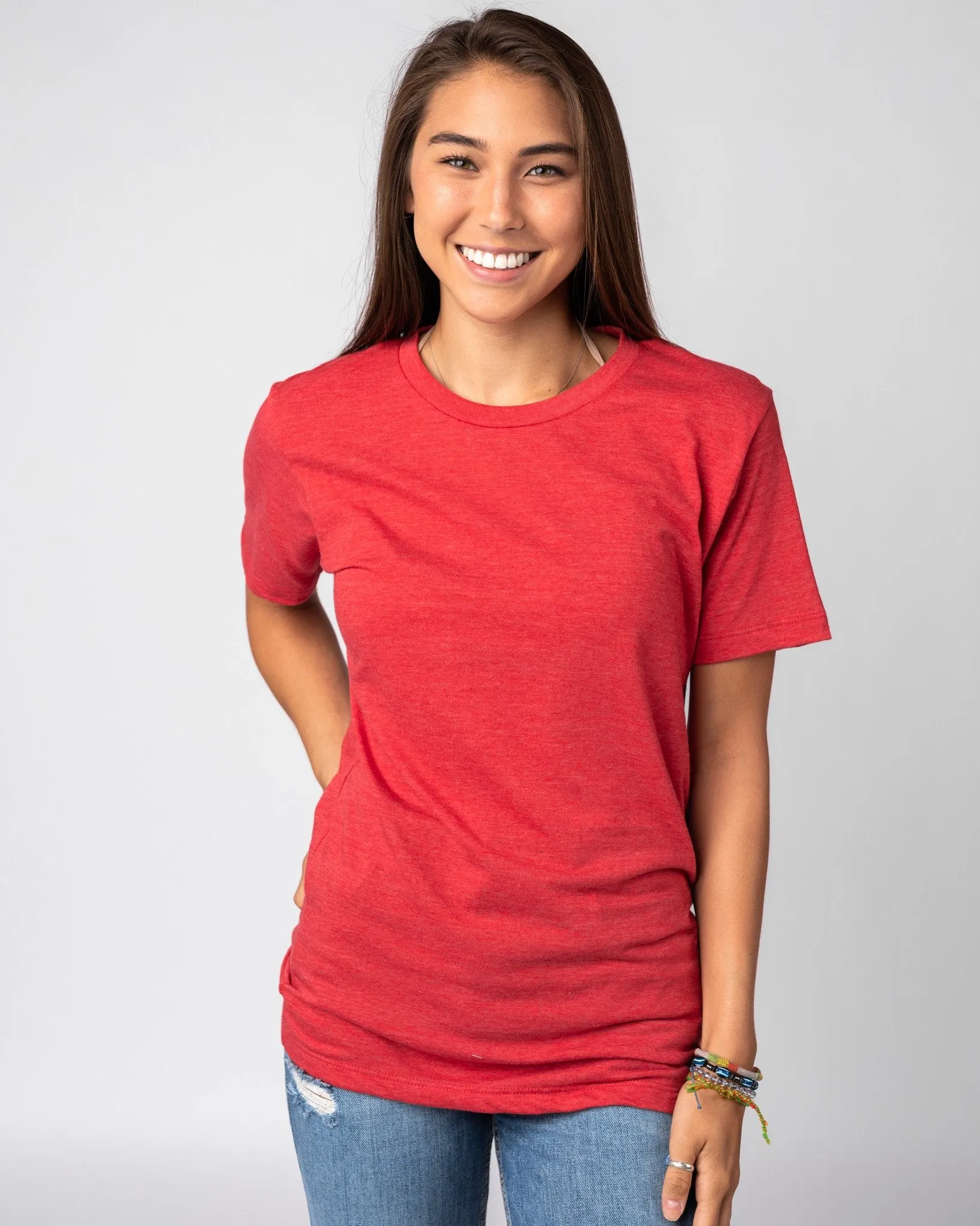 Heather Red Unisex Essential T-Shirt