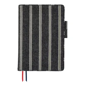 Hobonichi Techo Cover Cousin A5 -  Lined Fabric: Twill (Navy x Gray)