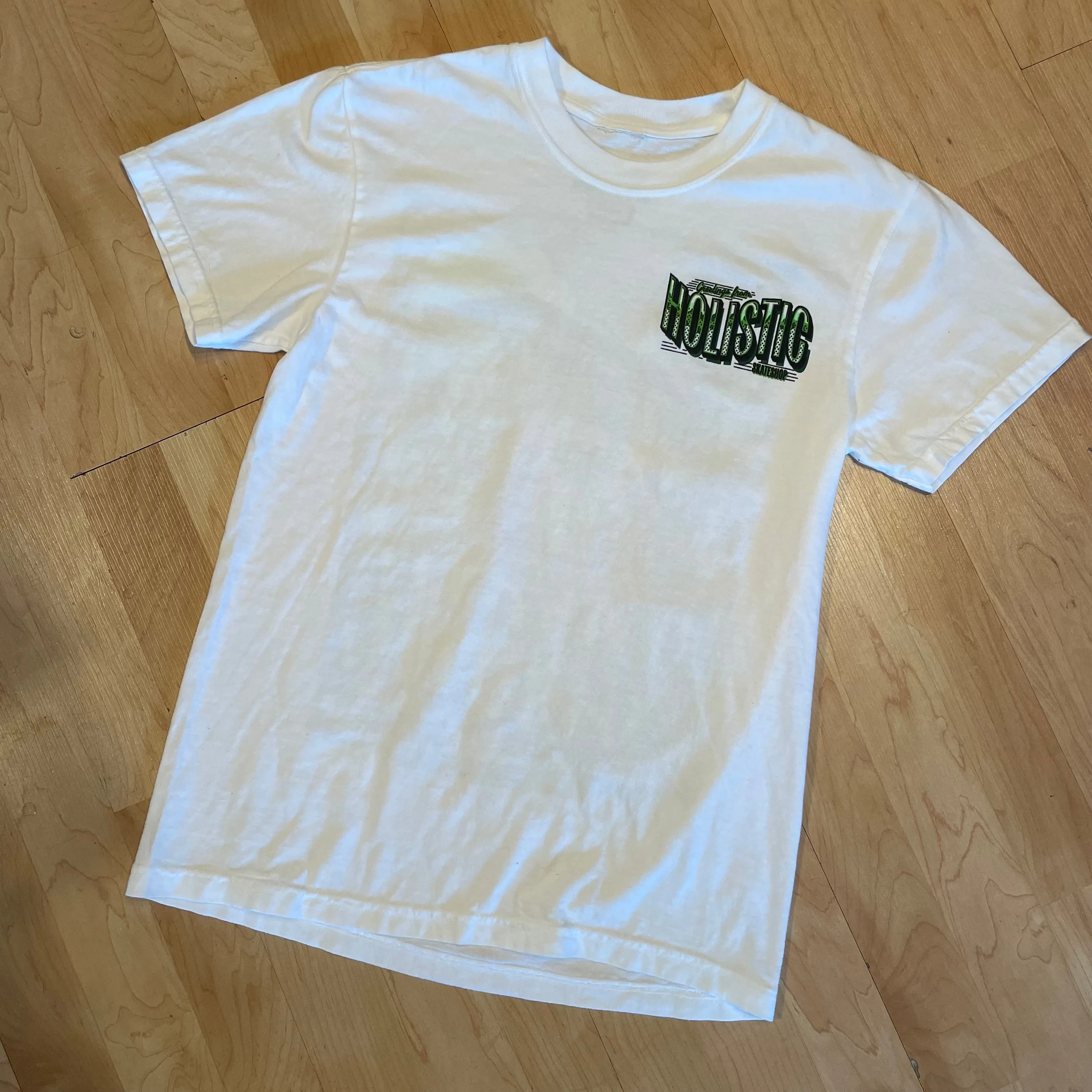 Holistic Postcard Tee - White Green