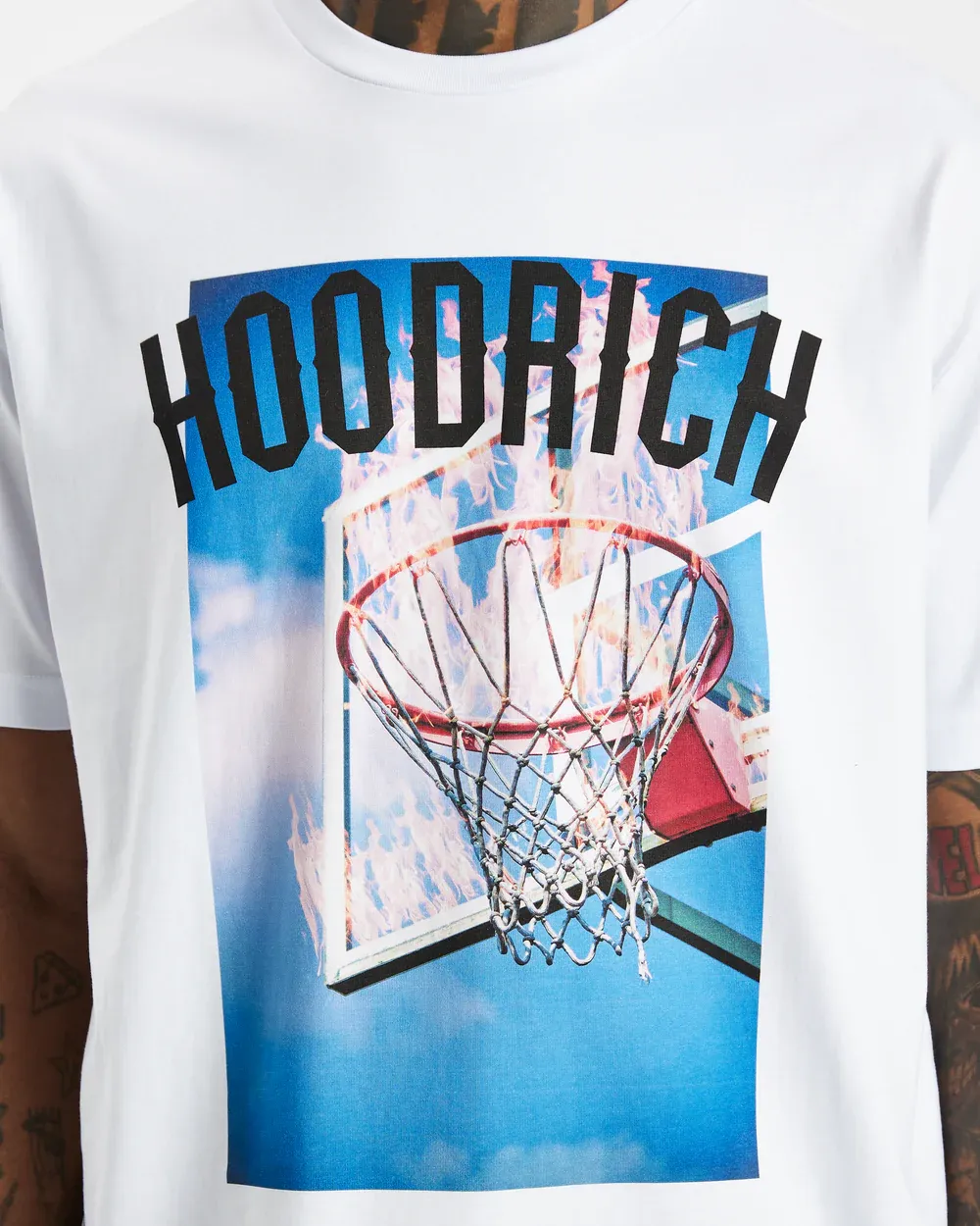 Hoodrich OG Basketball Graphic Tee - Classic White