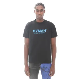 HVMAN BASIC LOGO TEE IN BLACK