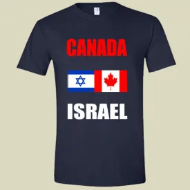 Original Israel and Canada Flags T-Shirt - Customize Your Style!