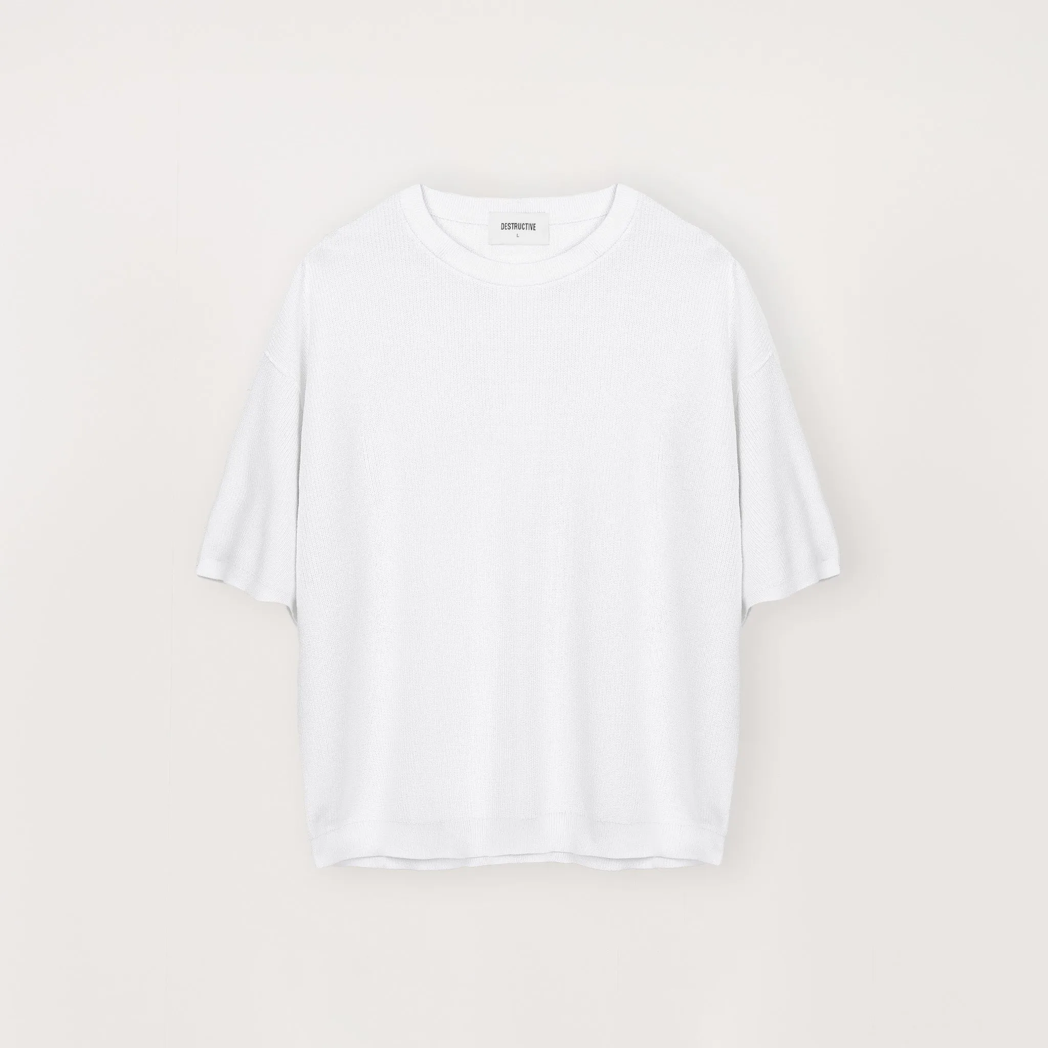 Knit T-Shirt - White