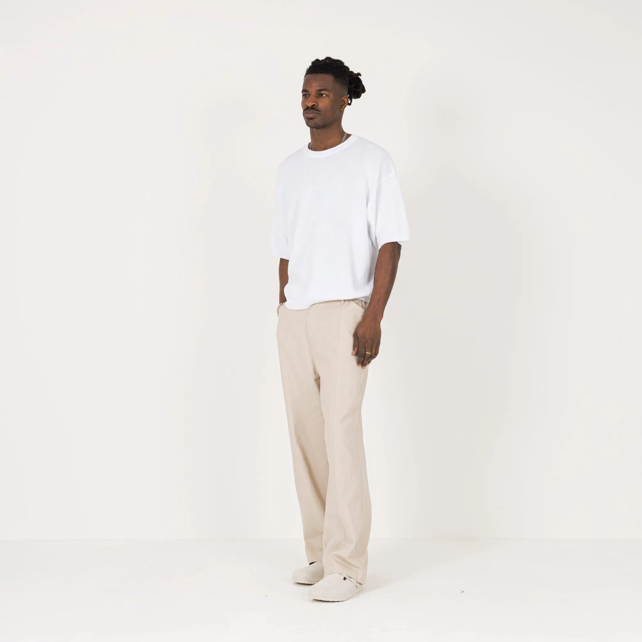 Knit T-Shirt - White