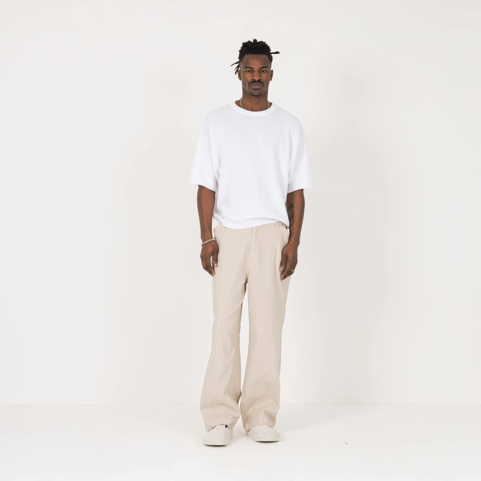 Knit T-Shirt - White