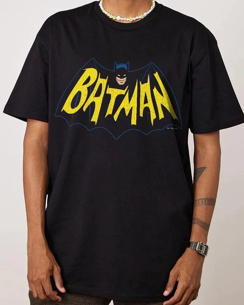 (L) BATMAN 66 CLASSIC LOGO T-SHIRT