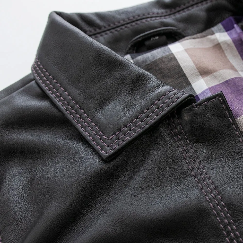 Leela Women's Motorcycle Leather Shirt - Limited Edition