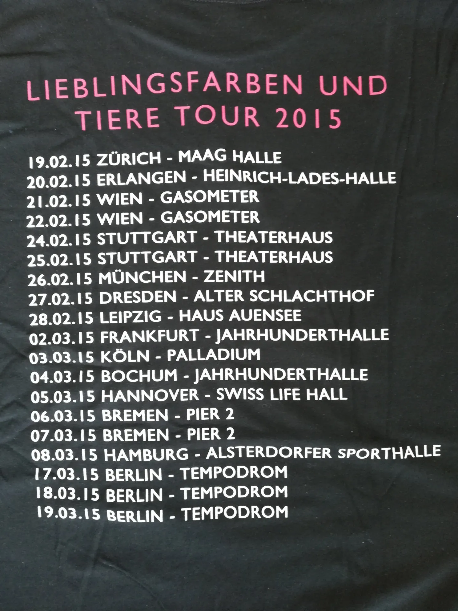Lieblingsfarben Tour