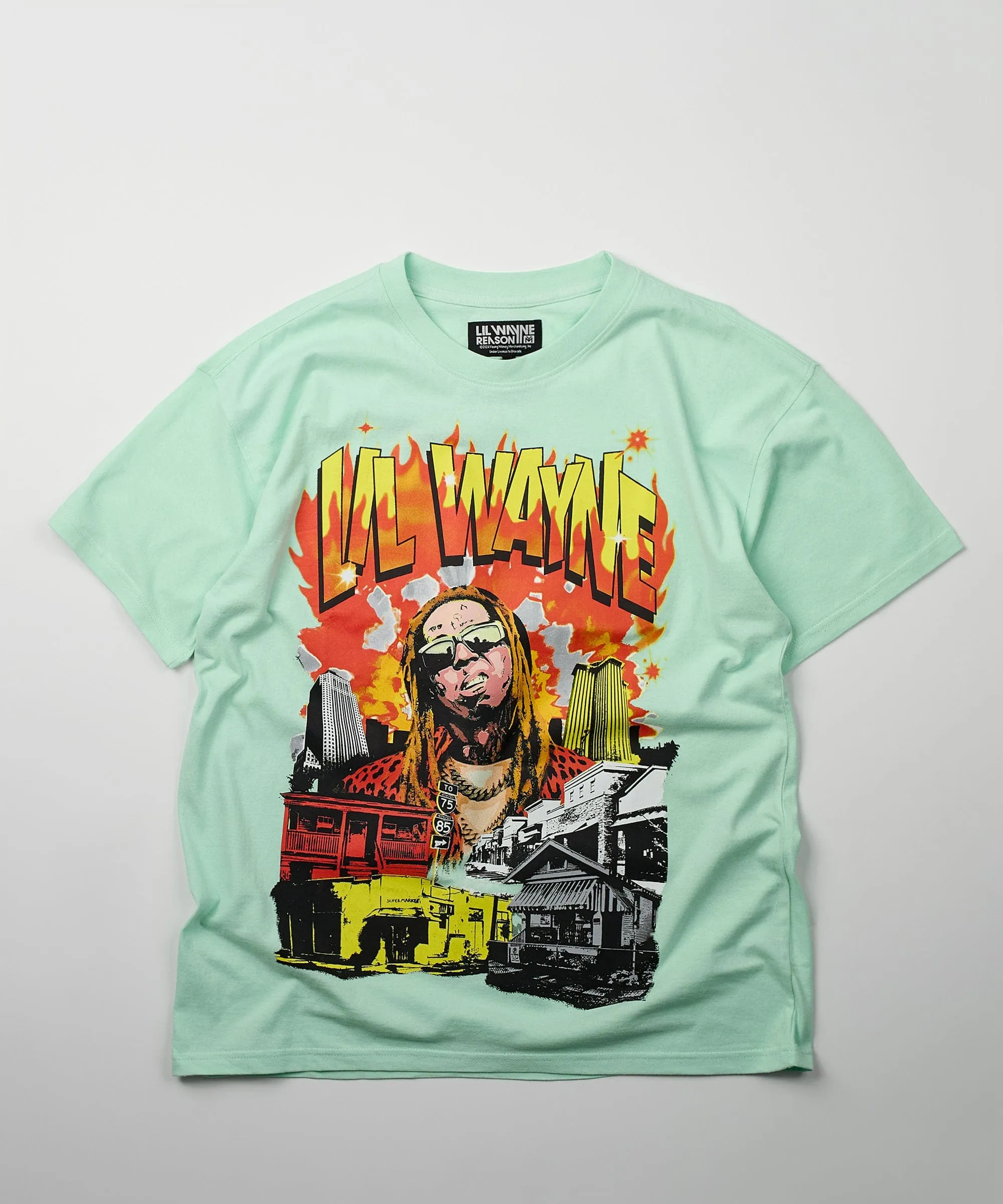 Lil Wayne New Orleans Short Sleeve Tee - Mint