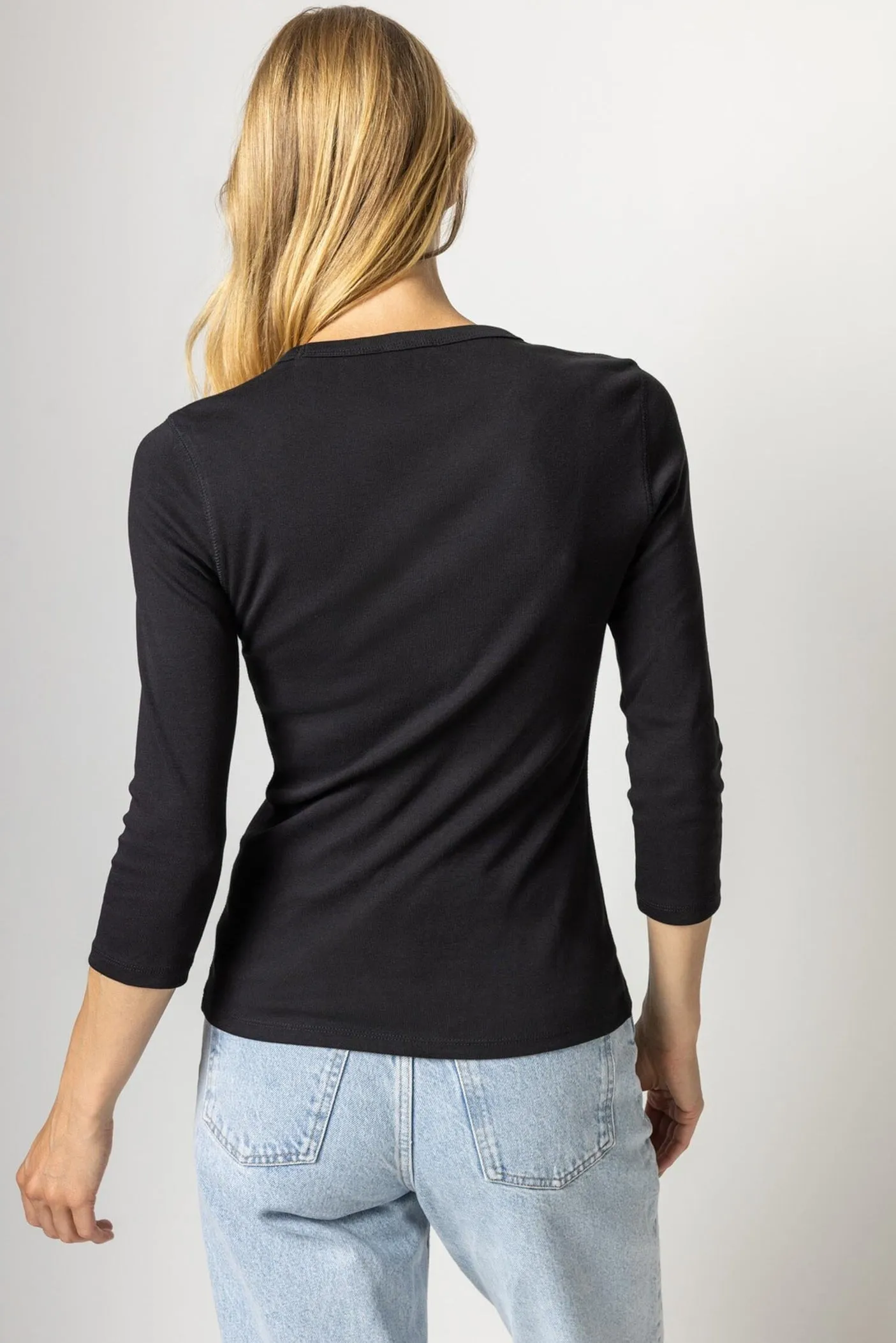 Lilla P 3/4 sleeve crewneck tee