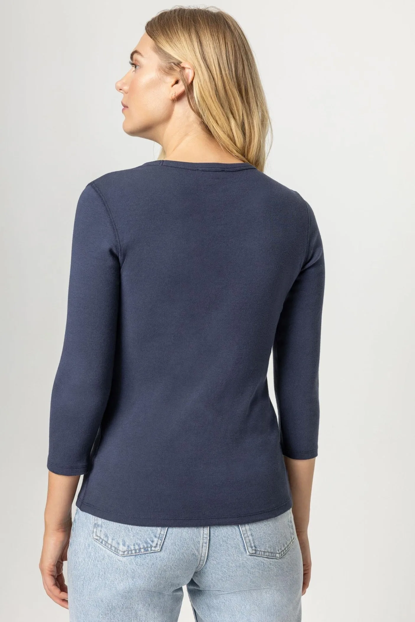 Lilla P 3/4 sleeve crewneck tee