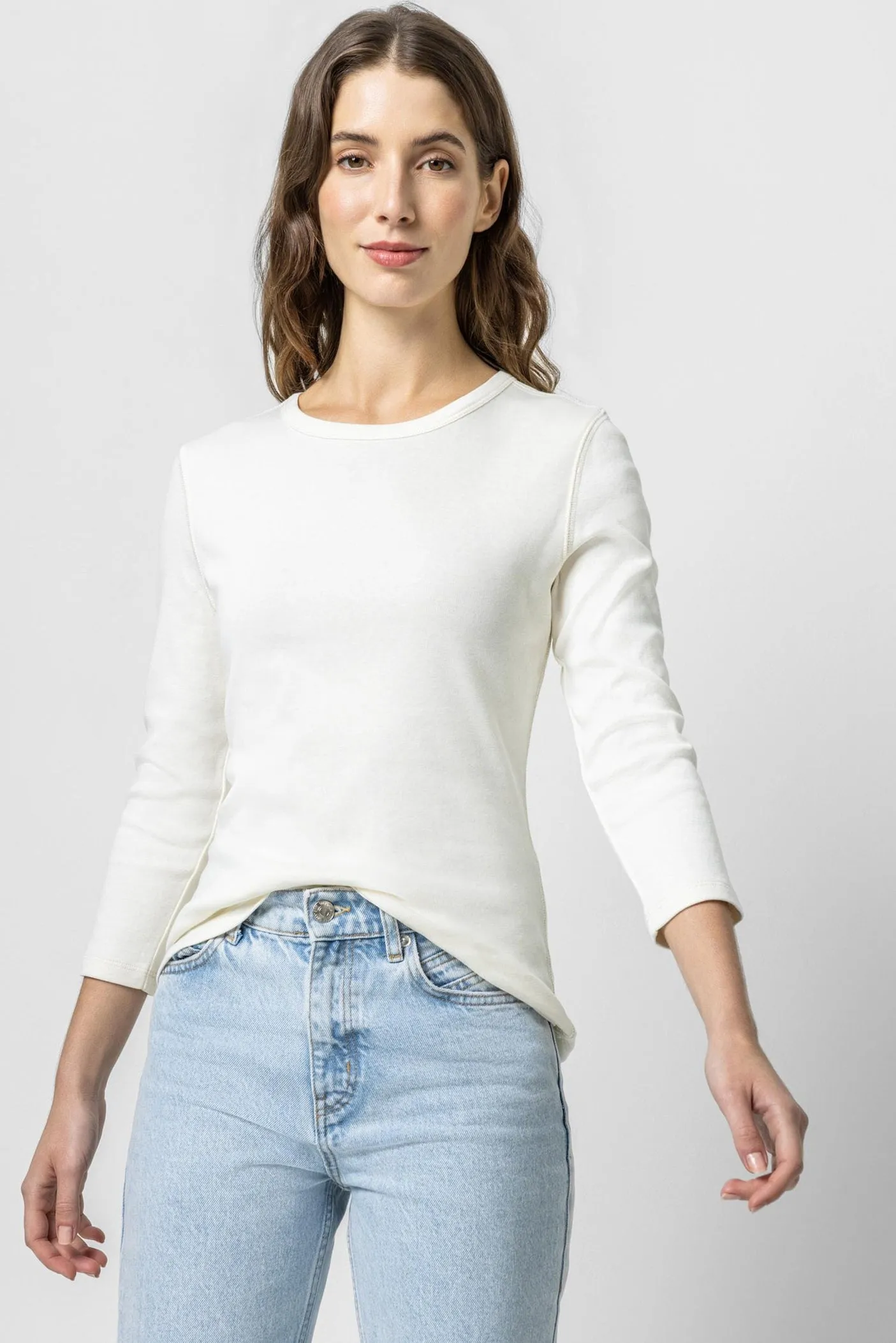 Lilla P 3/4 sleeve crewneck tee