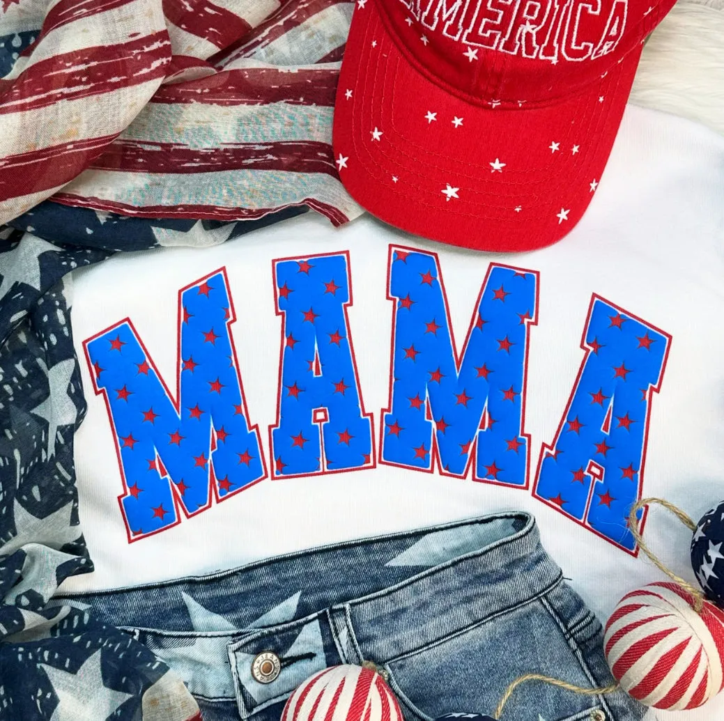 Stylish Mama Stars PUFF Pigment Dyed Tee