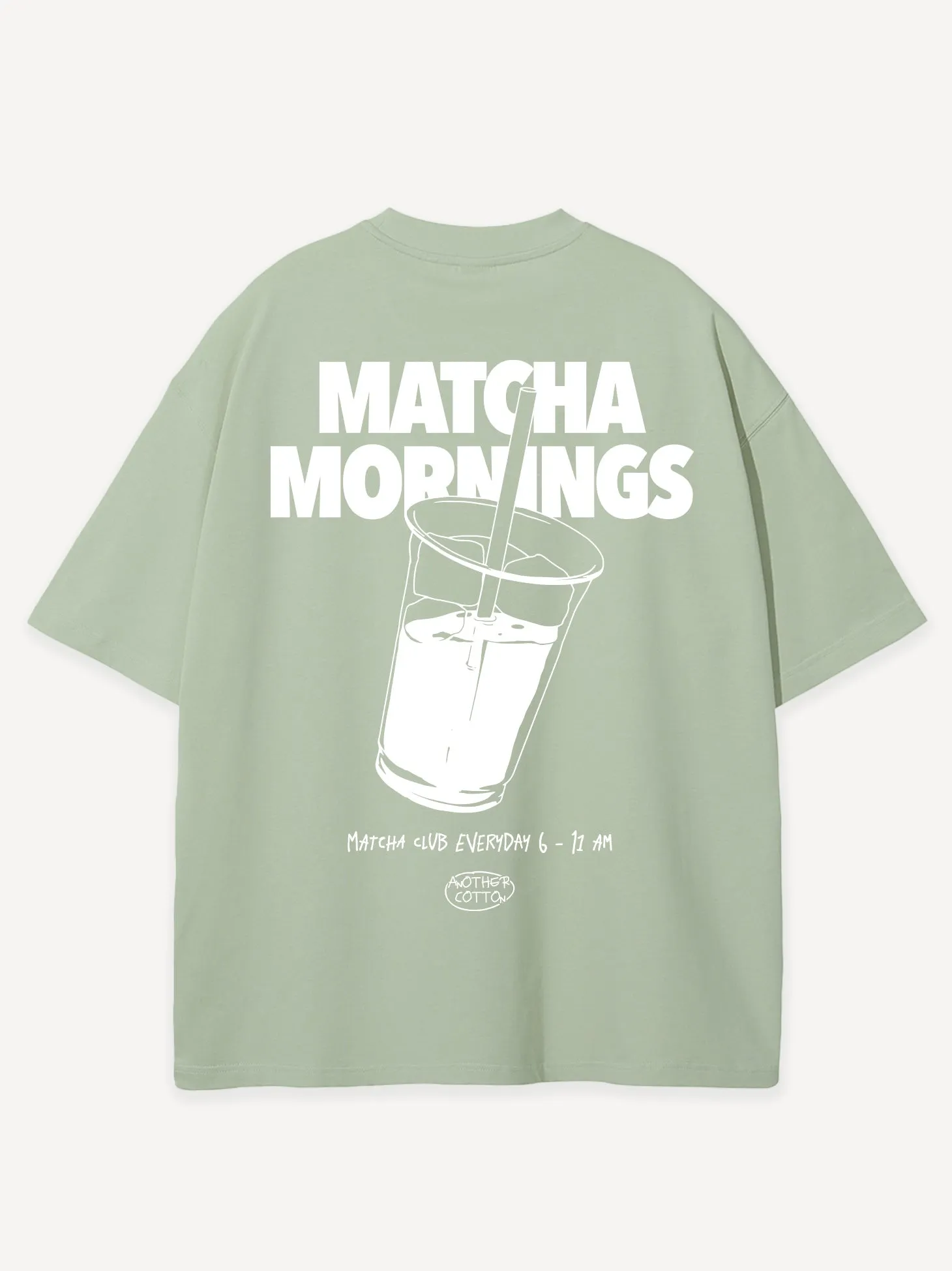 Matcha Mornings Oversized T-Shirt