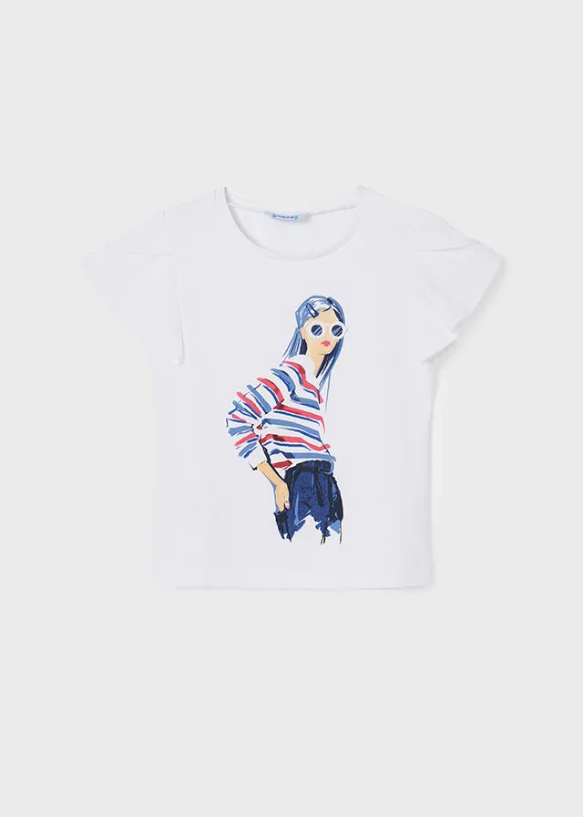 Mayoral 6024 084 - White T-Shirt