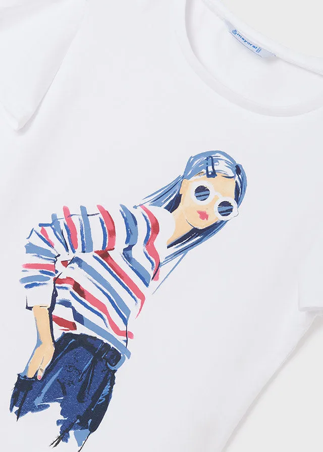Mayoral 6024 084 - White T-Shirt