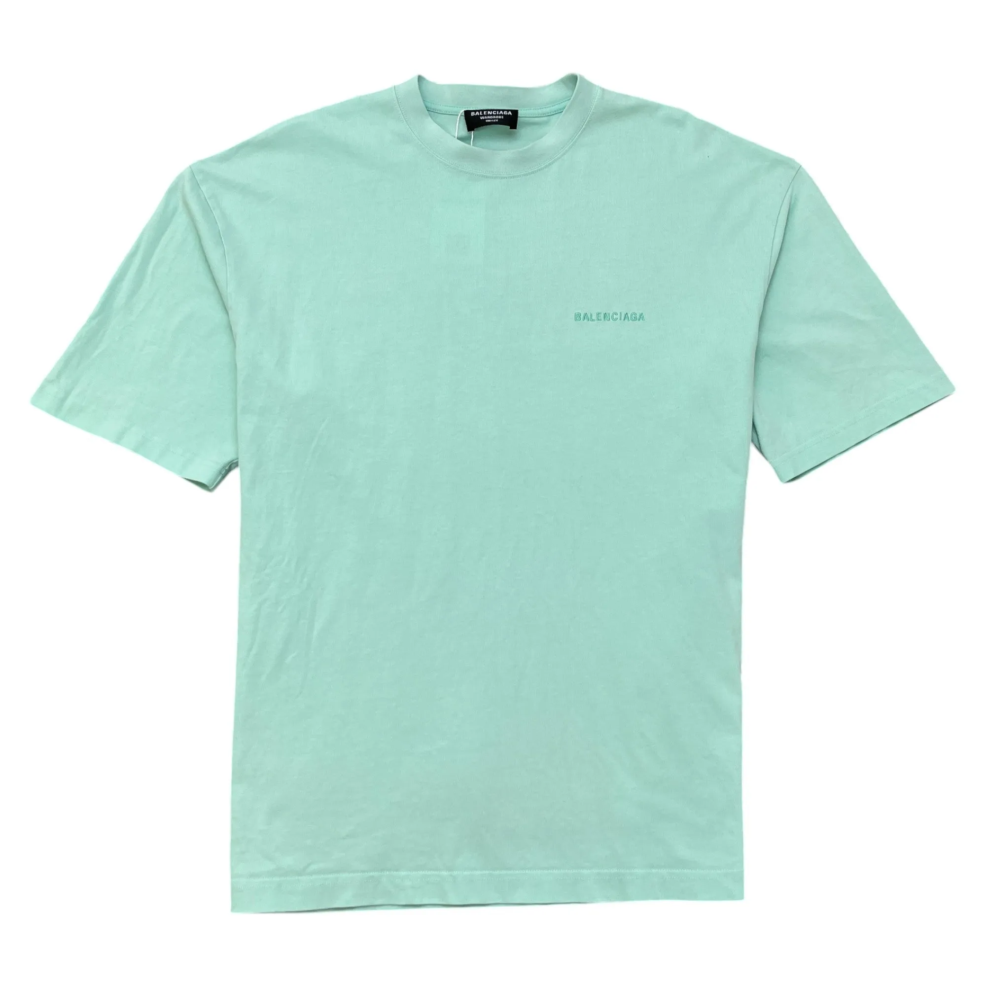 Men's Embroidered Logo T-Shirt Green Size L