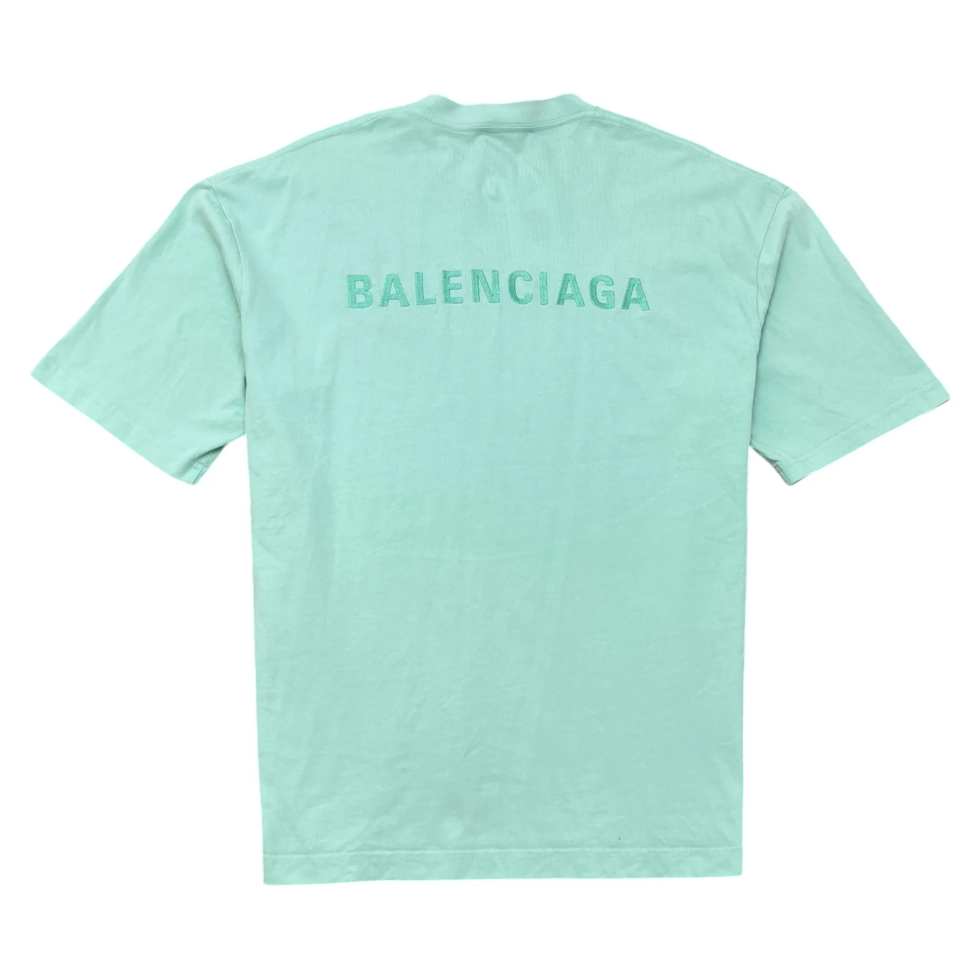 Men's Embroidered Logo T-Shirt Green Size L