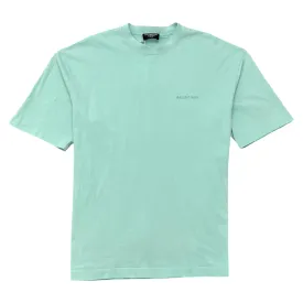 Men's Embroidered Logo T-Shirt Green Size L