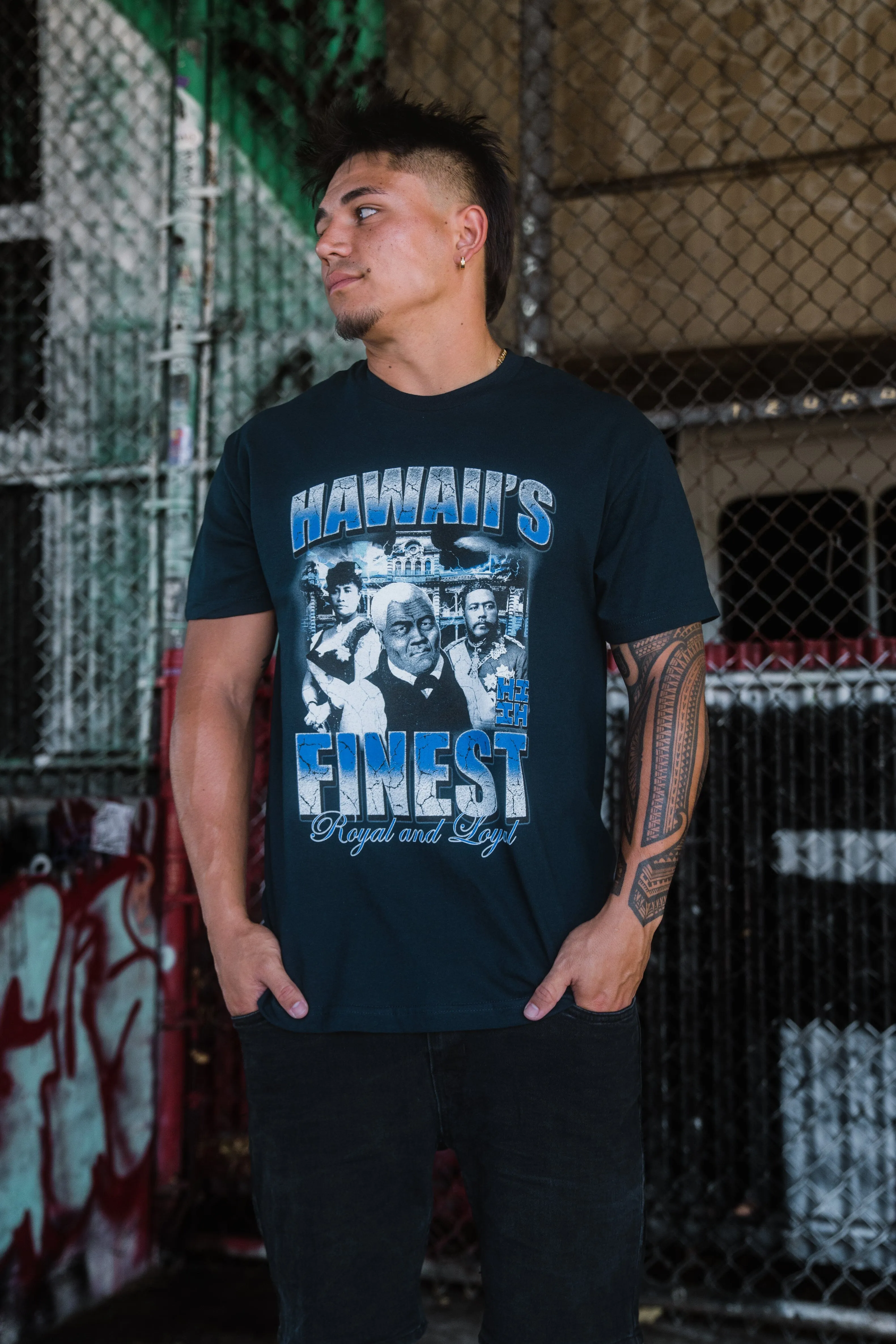 MONARCHS NAVY T-SHIRT