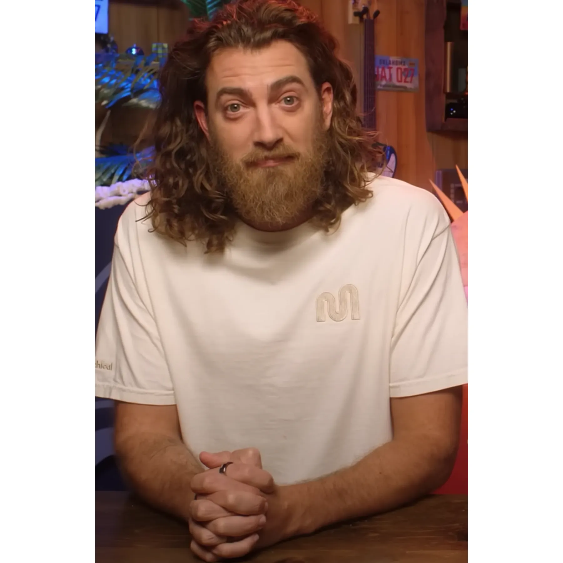 Mythical Embroidered Tee (Ivory)