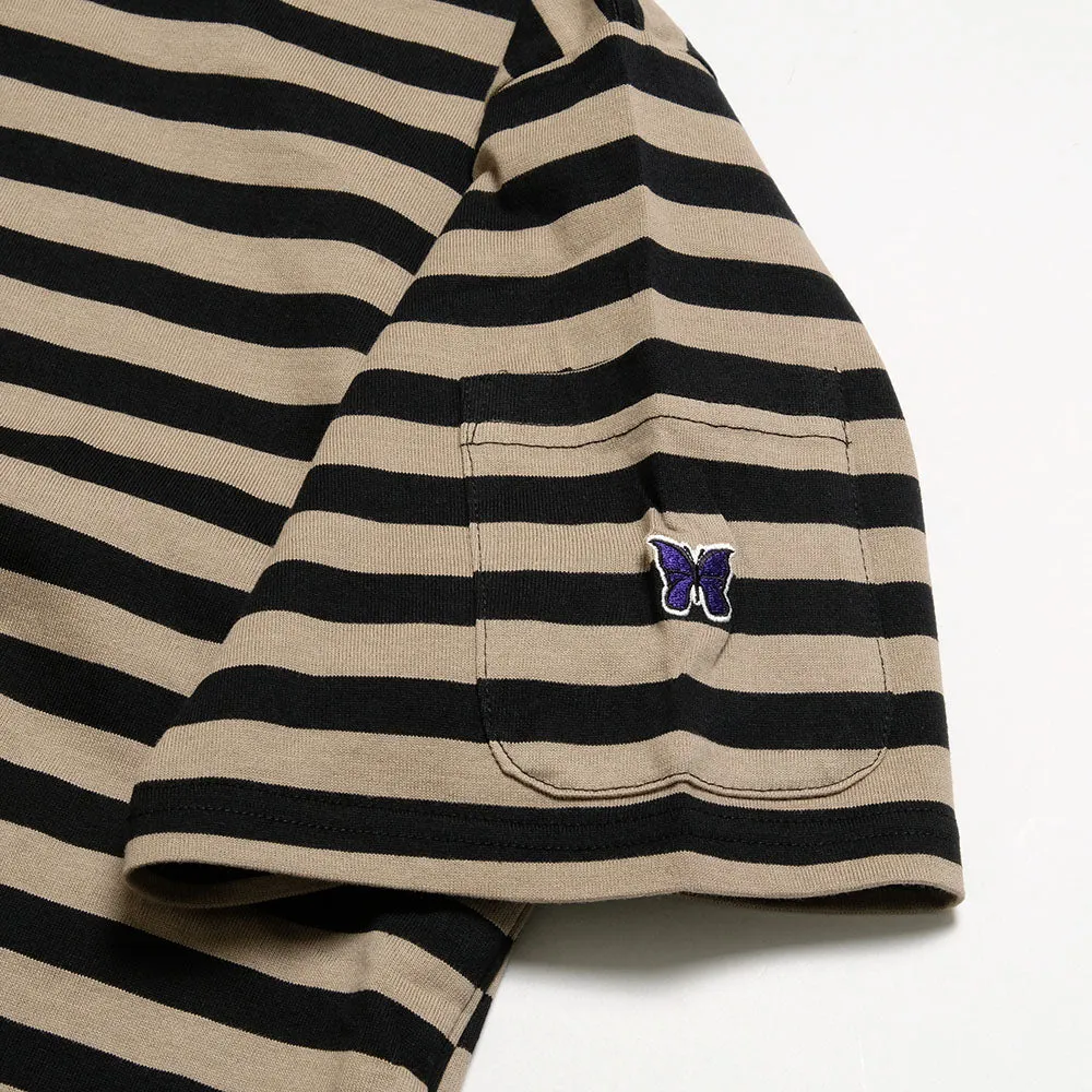 Needles - S/S Crew Neck Tee - Cotton Stripe Jersey - OT258