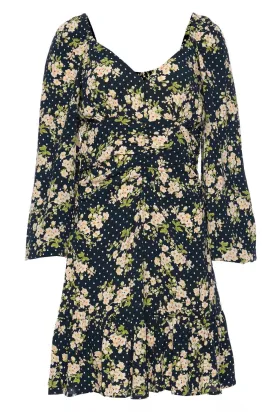 New York Blossom Gathered Mini Dress