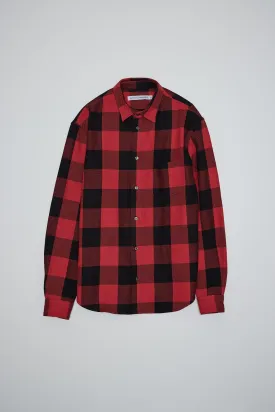 NS1190-92 Japanese Buffalo Twill in Red and Black