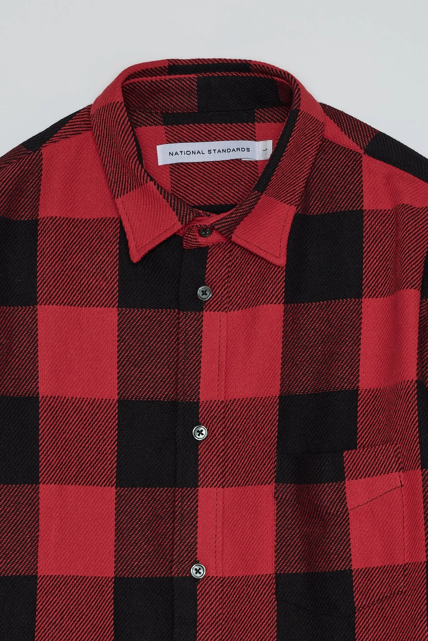 NS1190-92 Japanese Buffalo Twill in Red and Black