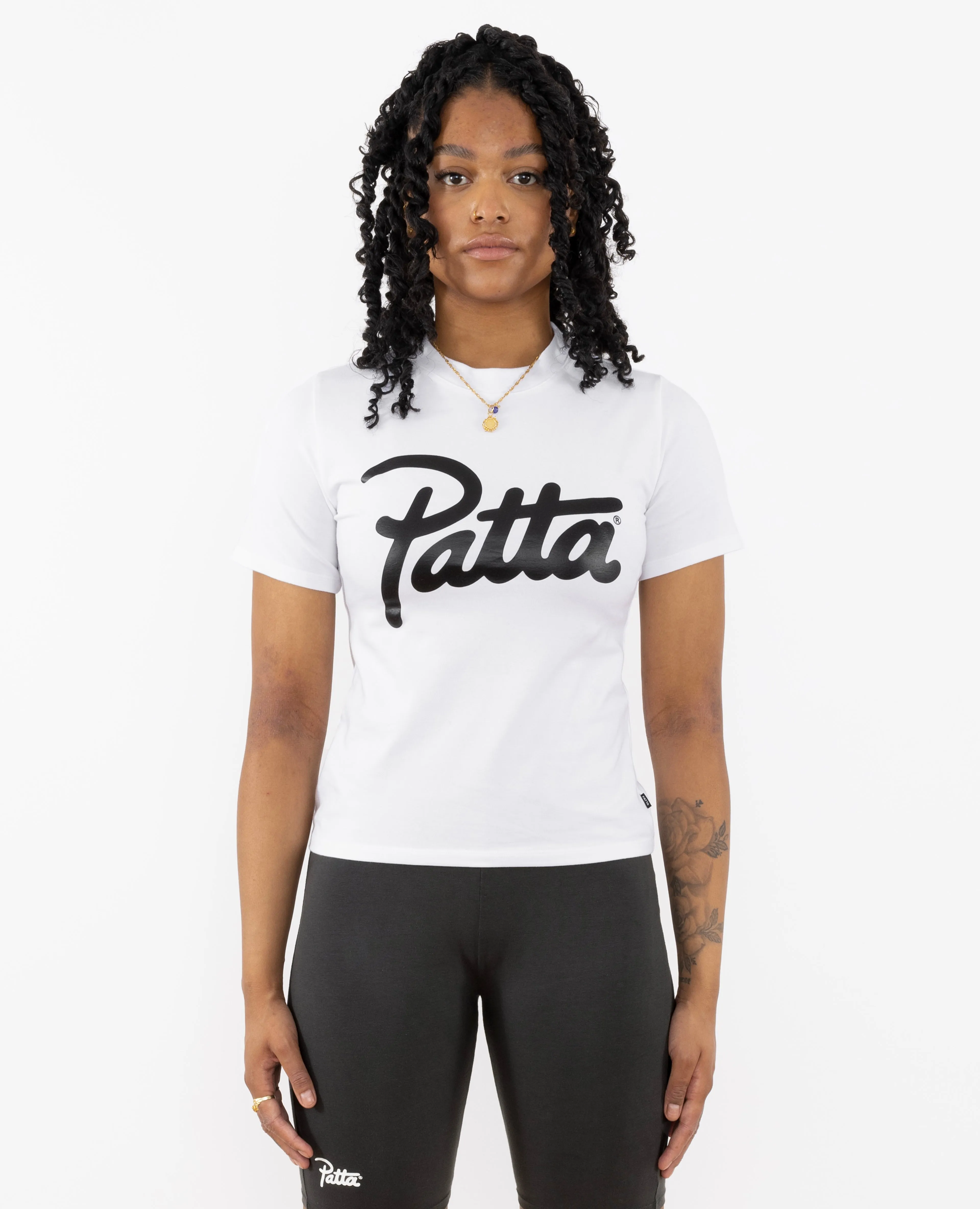 Patta Femme Basic Fitted T-Shirt (White)