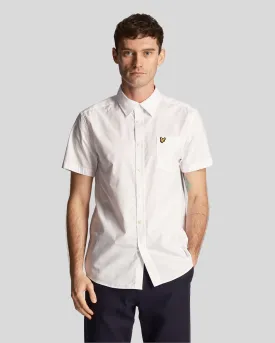 Plain Poplin Short Sleeve Shirt