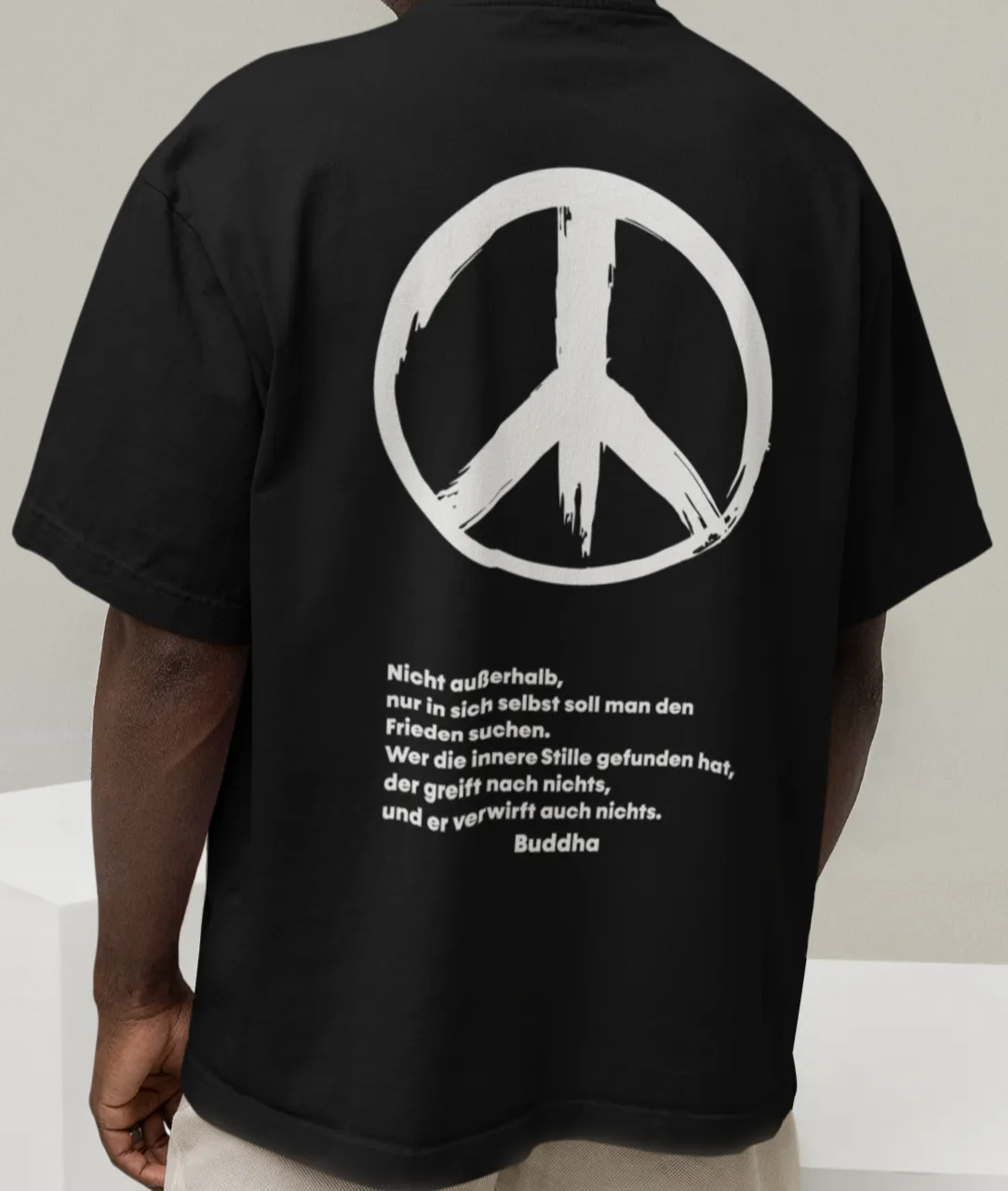 Premium Oversize T-Shirt Peace Herren