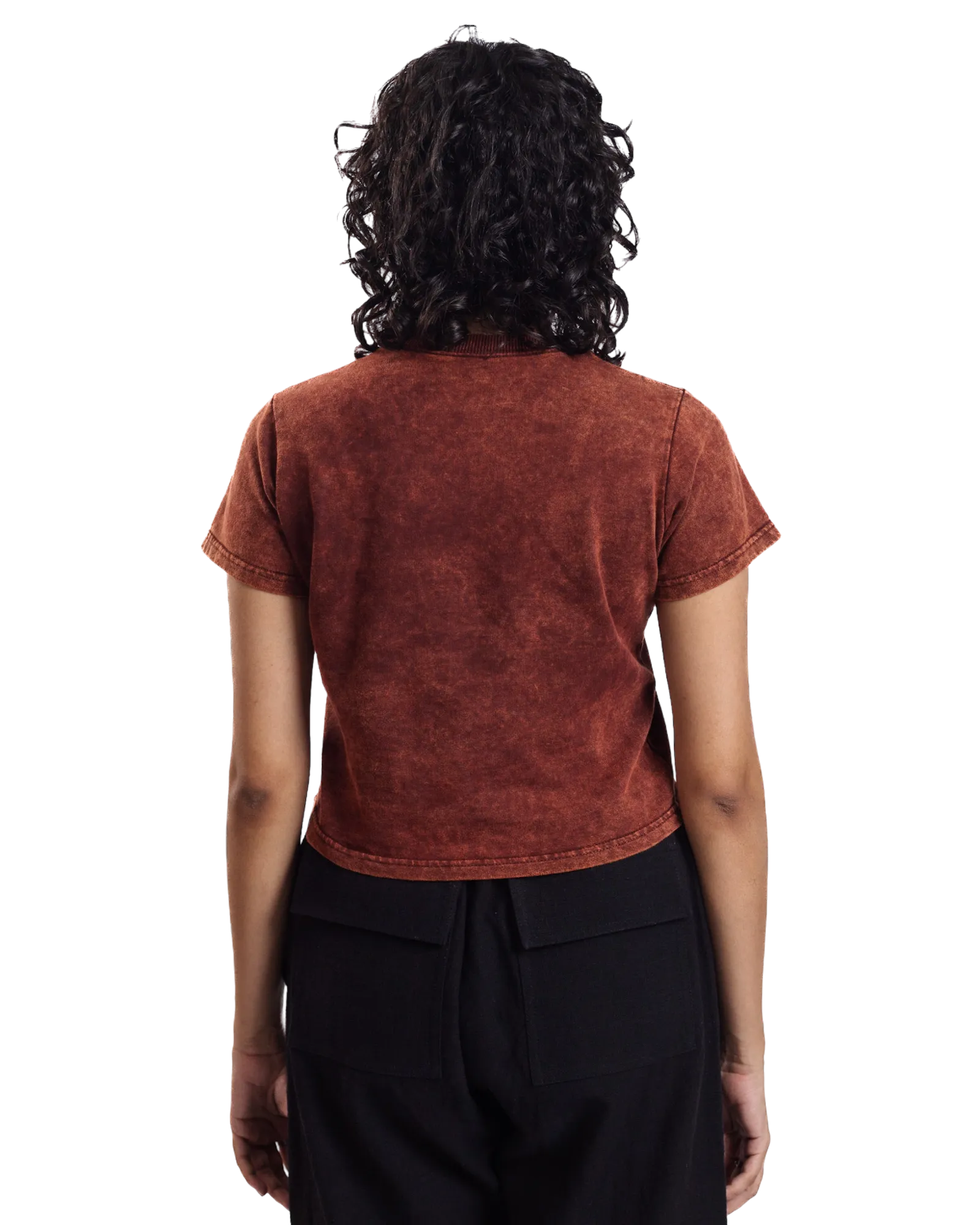 "BURNT SIENNA" CROPPED T-SHIRT