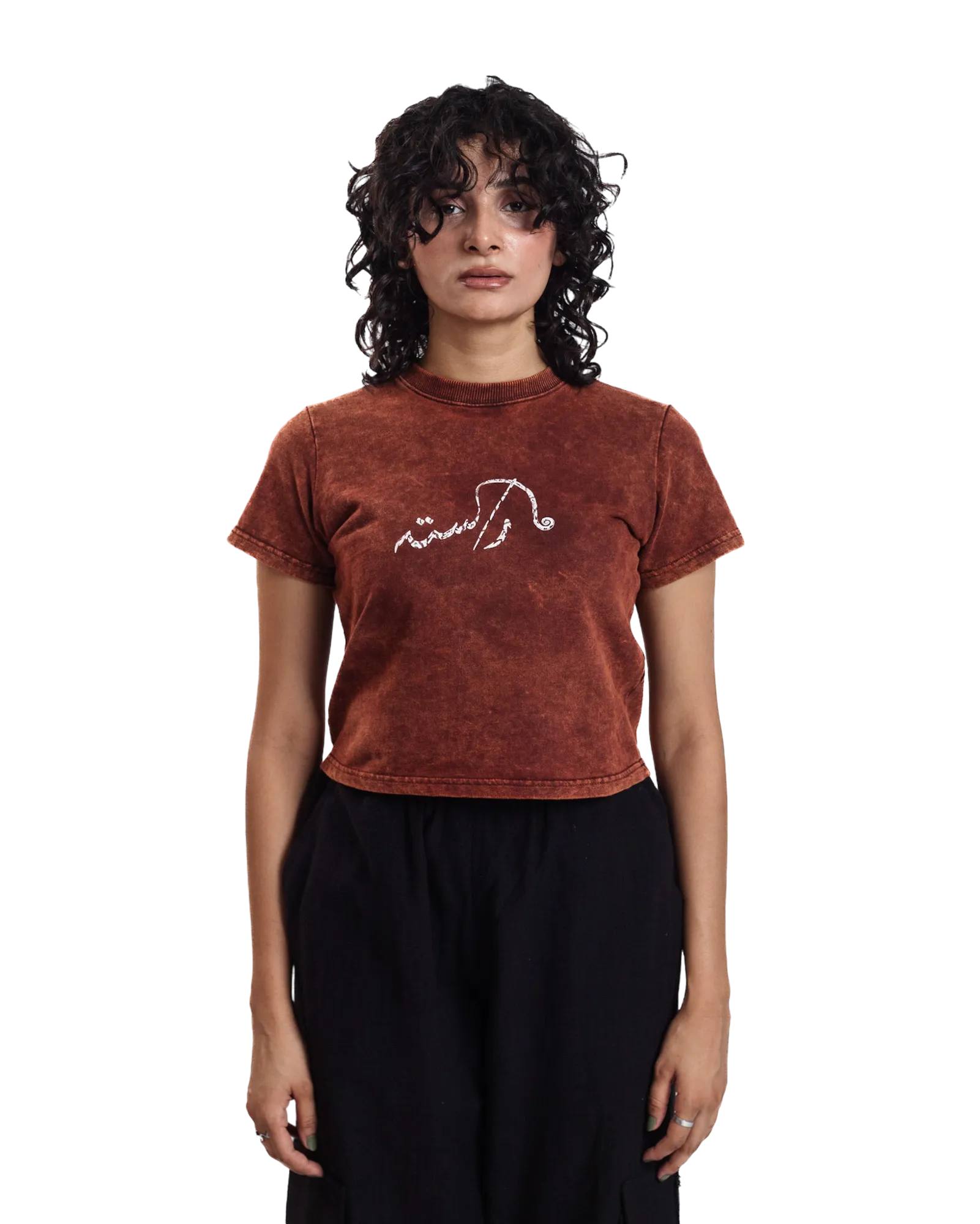 "BURNT SIENNA" CROPPED T-SHIRT