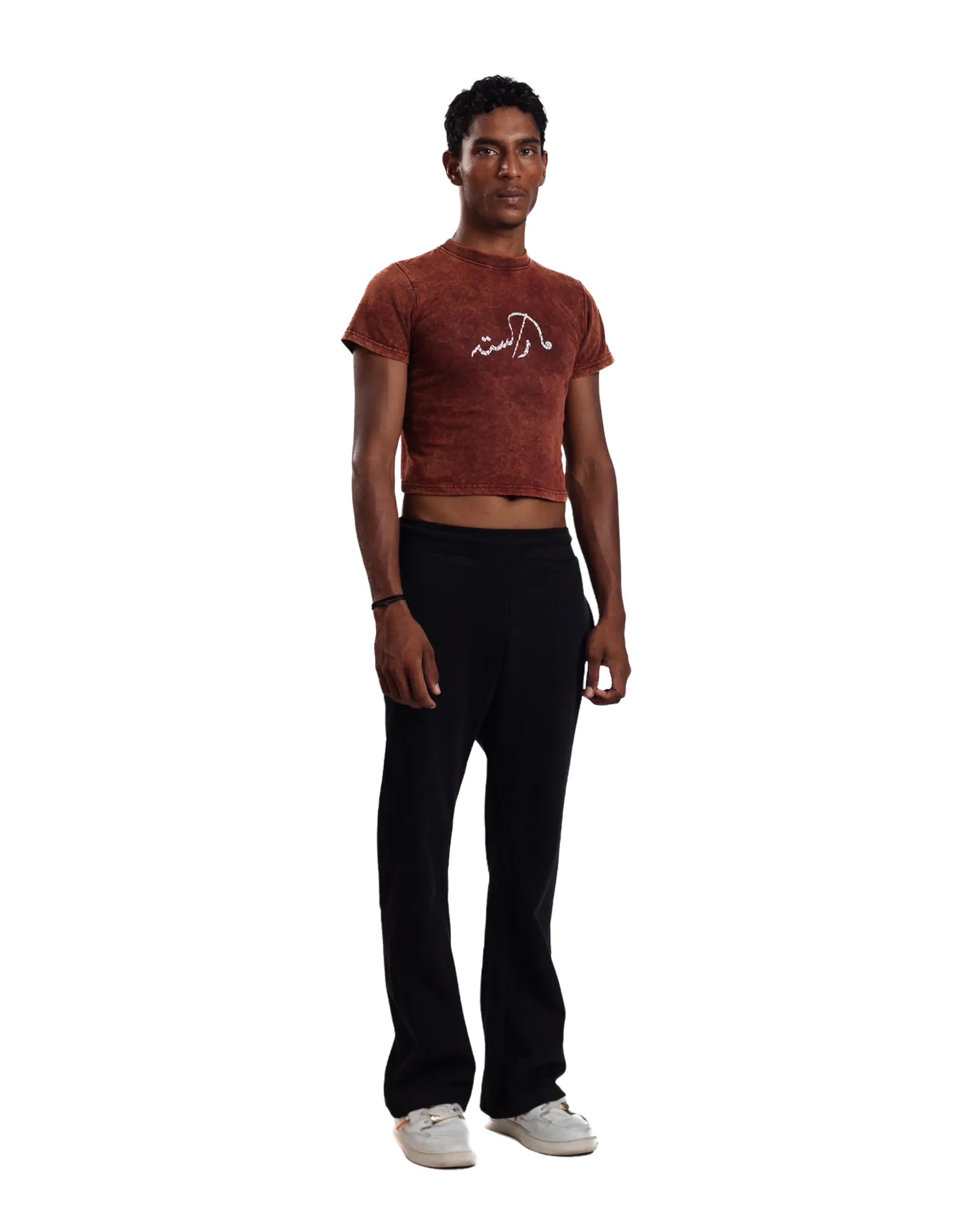"BURNT SIENNA" CROPPED T-SHIRT