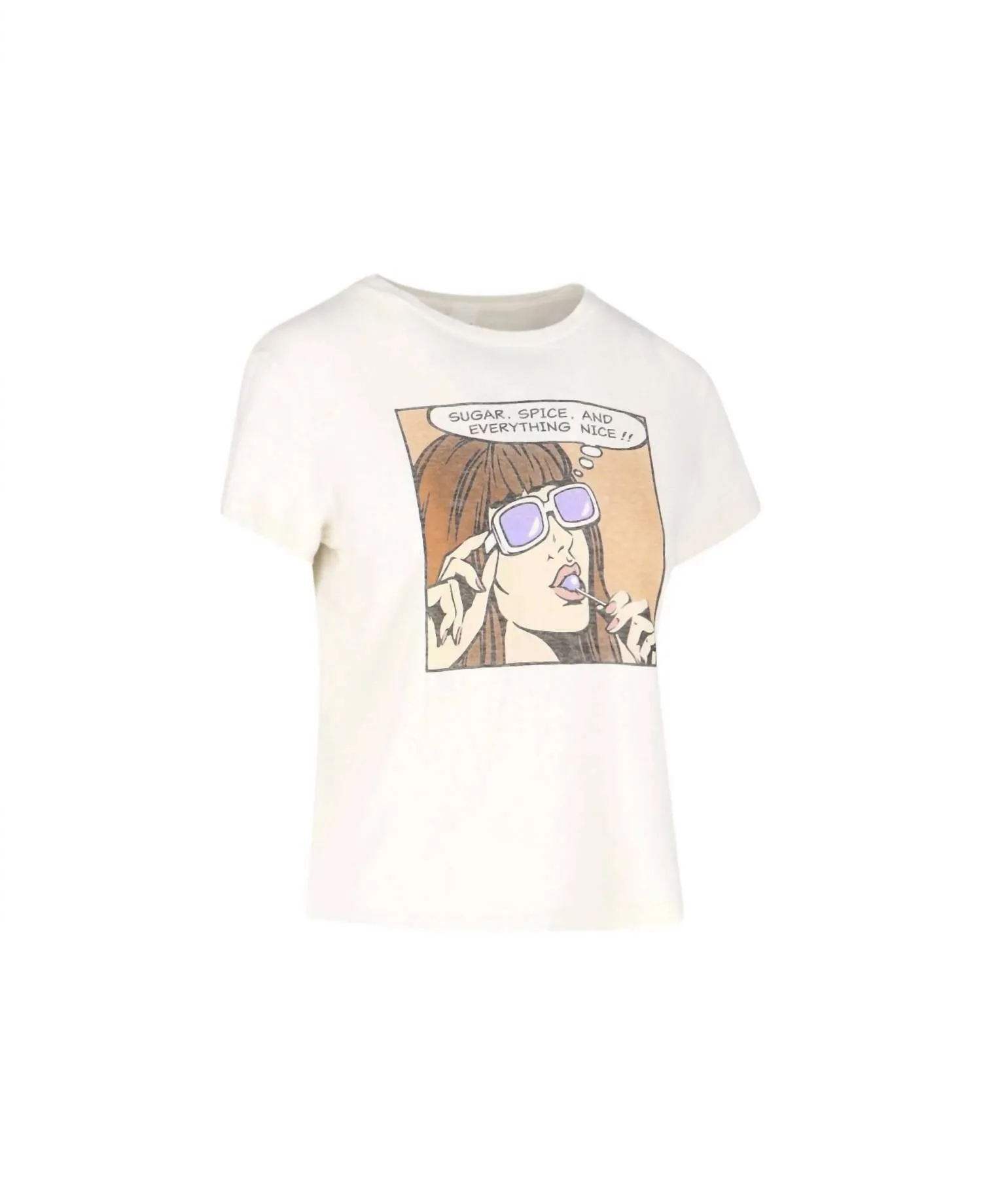 "everything Nice" Classic Tee In Vintage White